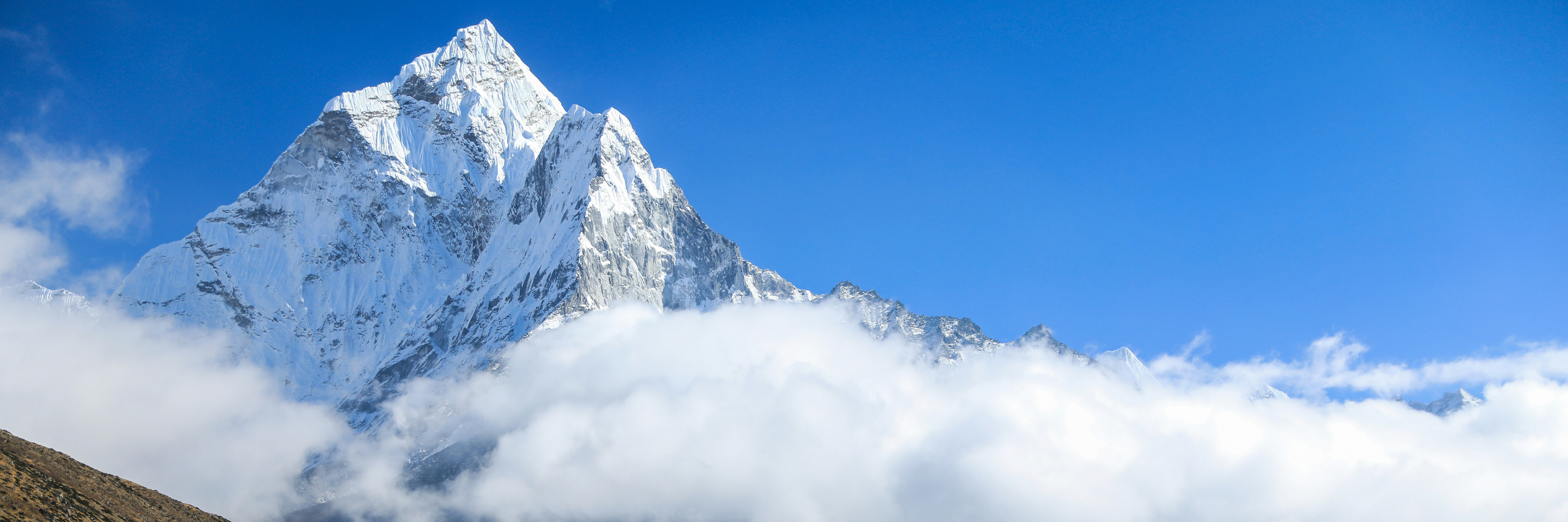 Mount Everest, the highest mountain in the world

